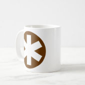 Asterisk - Brown Kaffeetasse (Vorderseite Links)