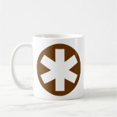 Asterisk - Brown Kaffeetasse (Links)