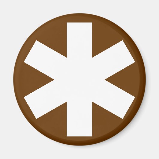 Asterisk - Brown Magnet (Vorne)