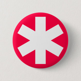 Asterisk - Crimson Red Button