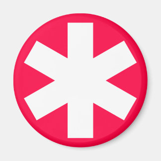Asterisk - Crimson Red Magnet