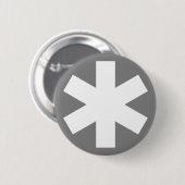 Asterisk - Grau Button (Vorne & Hinten)