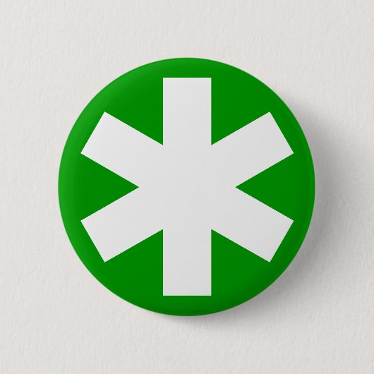 Asterisk - grün button (Vorderseite)