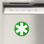 Asterisk - grün magnet (In Situ (Geschirrspüler))