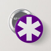 Asterisk - Lila Button (Vorne & Hinten)