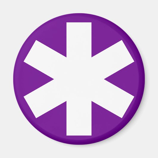 Asterisk - Lila Magnet (Vorne)