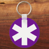 Asterisk - Lila Schlüsselanhänger (Vorderseite)