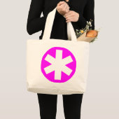 Asterisk - Magenta Jumbo Stoffbeutel (Vorderseite (Produkt))