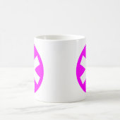 Asterisk - Magenta Kaffeetasse (Mittel)