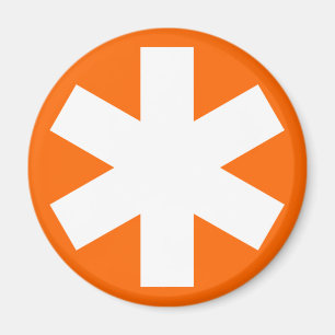 Asterisk - Orange Magnet