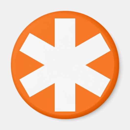 Asterisk - Orange Magnet (Vorne)