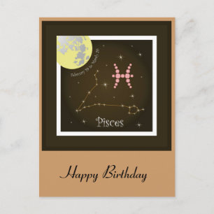 Asterisk postcard fishes postkarte