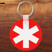 Asterisk - Red Schlüsselanhänger (Vorderseite)