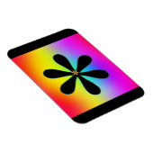 Asterisk Refrigerator  Magnet (Rechte Seite)