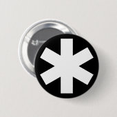 Asterisk - Schwarz Button (Vorne & Hinten)