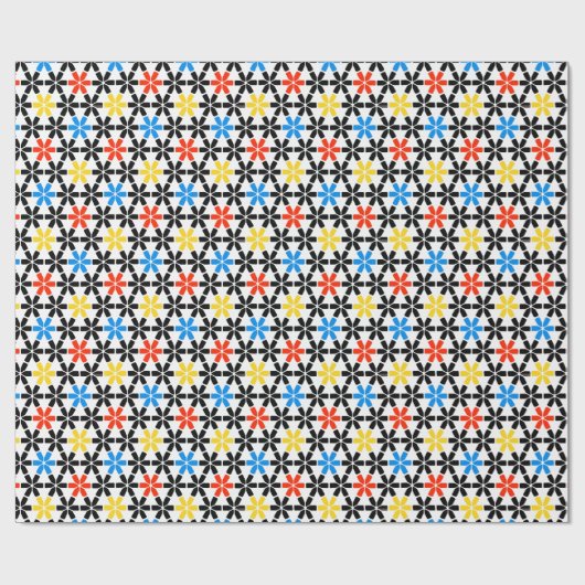 Asterisky - Duschvorhang Geschenkpapier (Flach)