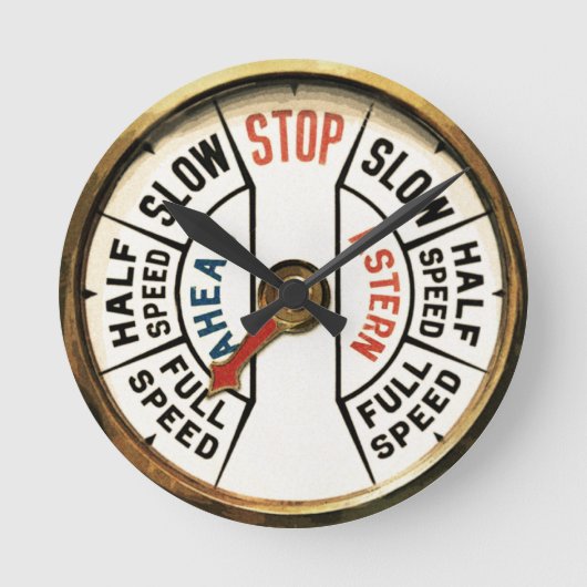 Astern Runde Wanduhr (Vorderseite)