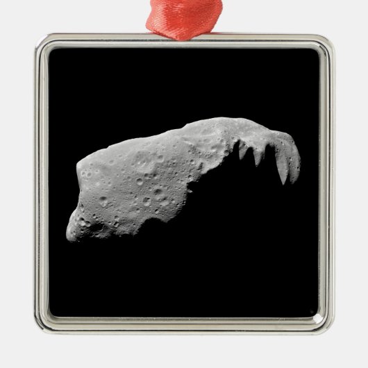 Asteroid 243 Ida Silbernes Ornament (Vorne)