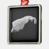 Asteroid 243 Ida Silbernes Ornament (Links)