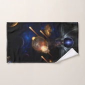 Asteroid Apokalypse Fraktal Art Spacescape Badhandtuch Set (Handtuch)