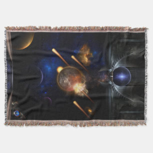 Asteroid Apokalypse Fraktal Art Spacescape Decke