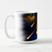 Asteroid Apokalypse Fraktal Art Spacescape Kaffeetasse (Links)