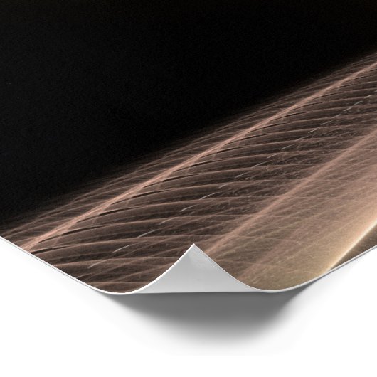 Asteroid Apokalypse Fraktal Art Spacescape Poster (Ecke)