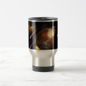 Asteroid Apokalypse Fraktal Art Spacescape Reisebecher (Mittel)