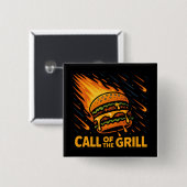 Asteroid Burger Call of the Grill Button (Vorne & Hinten)