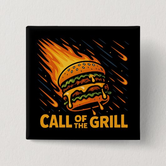Asteroid Burger Call of the Grill Button (Vorderseite)