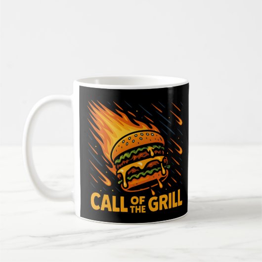 Asteroid Burger Call of the Grill Kaffeetasse (Links)