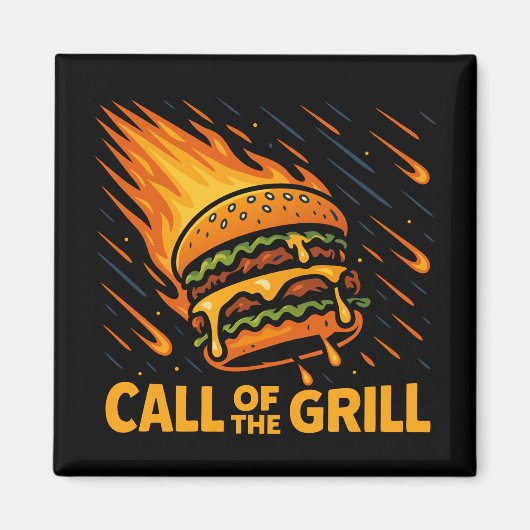 Asteroid Burger Call of the Grill Magnet (Vorne)