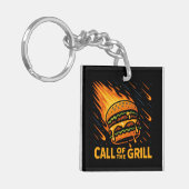 Asteroid Burger Call of the Grill Schlüsselanhänger (Vorderseite links)