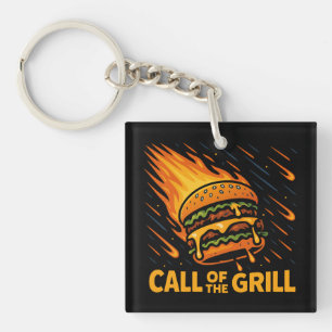 Asteroid Burger Call Of The Grill Schlüsselanhänger