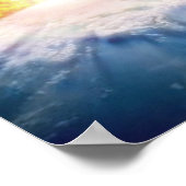 Asteroid Colliding with Earth Poster (Ecke)