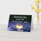 Asteroid Day 30. Juni Karte (Gelbe Blume)