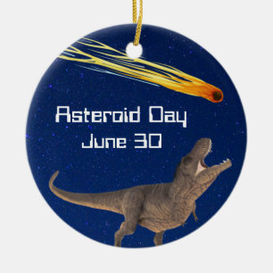 Asteroid Day 30. Juni Keramik Ornament