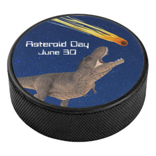 Asteroid Day T-Rex Eishockey Puck