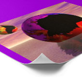 Asteroid Geyser Crash Poster (Ecke)