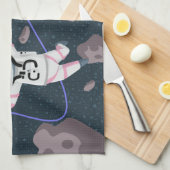 Asteroid Girl Geschirrtuch (Viertel Falte)