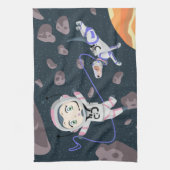 Asteroid Girl Geschirrtuch (Vertikal)