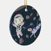 Asteroid Girl Keramik Ornament (Rechts)