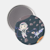 Asteroid Girl Magnet (Vorderseite/Rückseite)