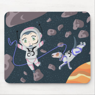 Asteroid Girl Mousepad
