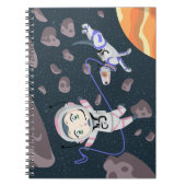 Asteroid Girl Notizblock (Vorderseite)