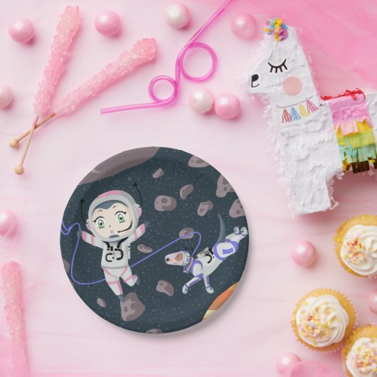 Asteroid Girl Pappteller (Party)