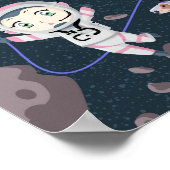 Asteroid Girl Poster (Ecke)