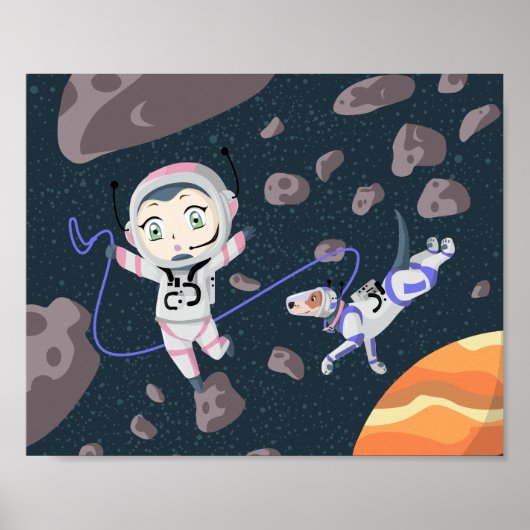 Asteroid Girl Poster (Vorne)