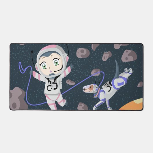Asteroid Girl Schreibtischunterlage (Vorderseite)