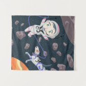 Asteroid Girl Wandteppich (Vorderseite (Horizontal))